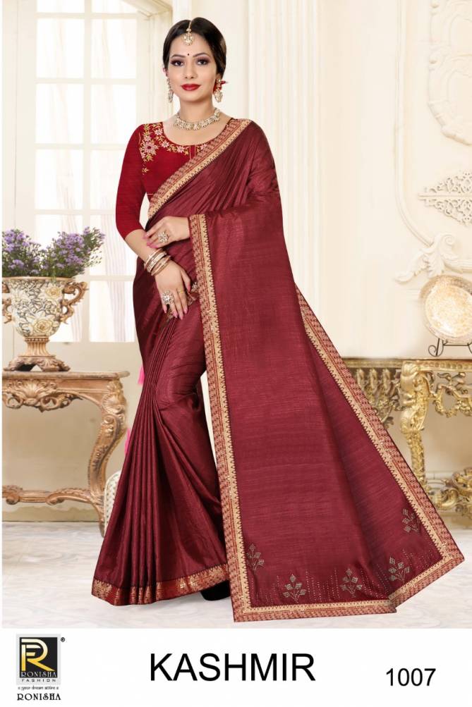 Ronisha Kashmir New Exclusive Wear Silk Latest Designer Saree Collection